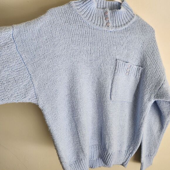 Gerard Works Mock Neck 100% Acrylic Pullover Knit Sweater Woman's Large 1242 - Picture 5 of 8